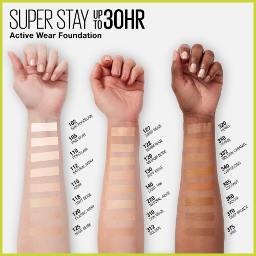Maybelline Super Stay Liquid Foundation Longwear 118 Light Beige Perspective: top