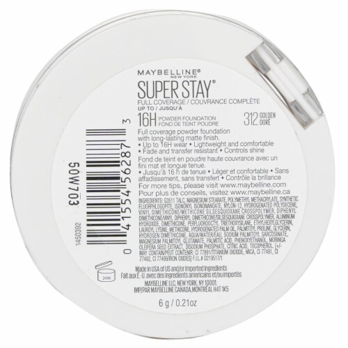 Maybelline® 312 Golden SuperStay® Powder Foundation Perspective: top