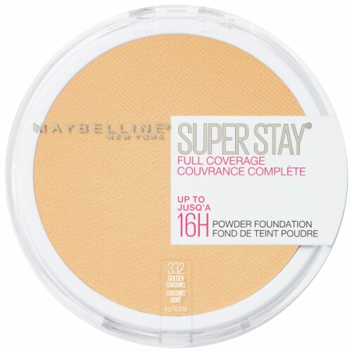 Maybelline Super Stay Full Coverage Golden Caramel Powder Foundation Perspective: top