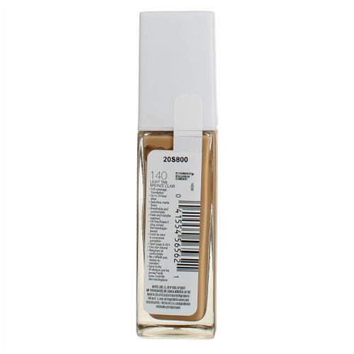 Maybelline Super Stay Liquid Foundation Longwear 140 Light Tan Perspective: top