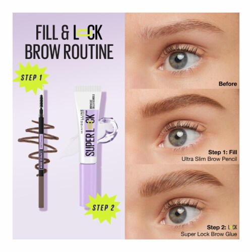Maybelline Express Brow Ultra Slim Eyebrow Pencil 262 Black Brown Perspective: top