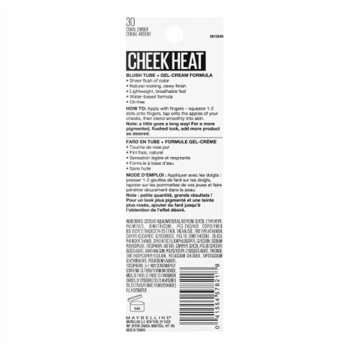 Maybelline Cheek Heat Gel-Cream Blush 30 Coral Ember Perspective: top