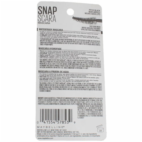 Maybelline Snapscara Mascara Waterproof 340 Pitch Black Perspective: top