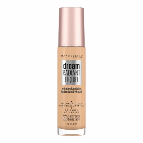 Maybelline Dream Radiant Liquid Foundation Medium Coverage Hydrating 60 Sandy Beige Perspective: top