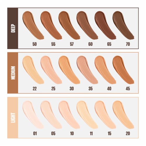 Maybelline Fit Me Liquid Concealer Makeup Natural Coverage Oil-Free Cool Ivory Perspective: top