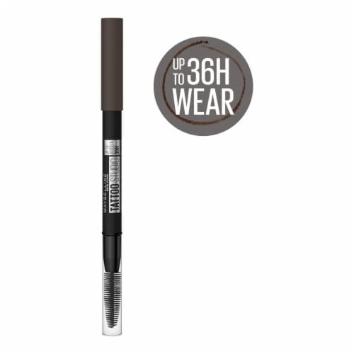 Maybelline Tattoo Studio Sharpenable Brow Pencil 262 Black Brown Perspective: top
