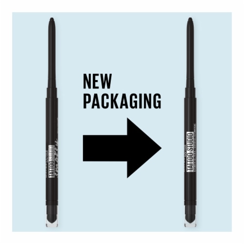 Maybelline Tattoo Studio Smokey Gel Eyeliner Pencil Waterproof 010 Pitch Black Perspective: top