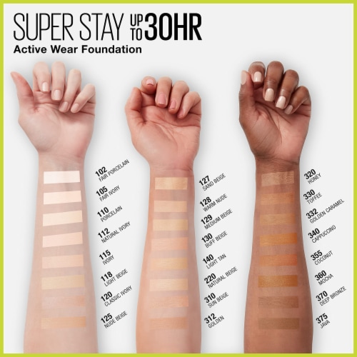Maybelline Super Stay Liquid Foundation Longwear 129 Medium Beige Perspective: top