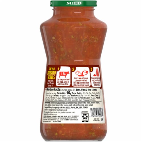 Pace® Mild Picante Salsa Perspective: top