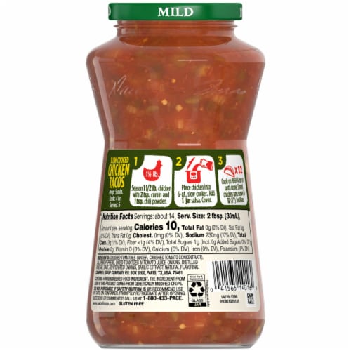 Pace® Mild Chunky Salsa Perspective: top