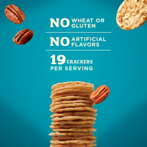 Blue Diamond® Nut-Thins® Pecan Almond Rice Crackers Perspective: top