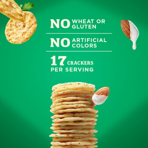 Blue Diamond® Nut-Thins® Country Ranch Almond Rice Crackers Perspective: top