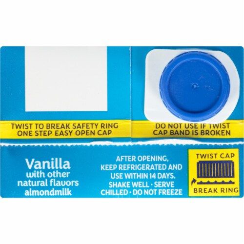 Almond Breeze® Dairy Free Shelf Stable Vanilla Almond Milk Quart Perspective: top