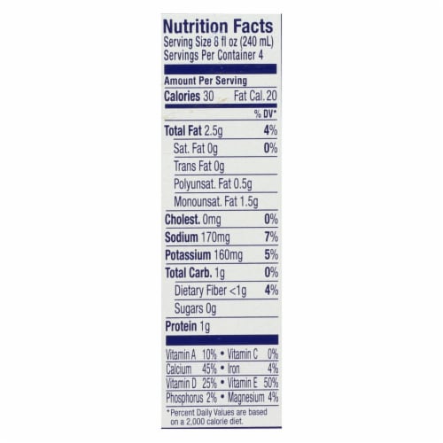Almond Breeze® Unsweetened Vanilla Almond Milk Perspective: top