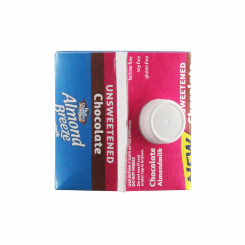 Blue Diamond Almond Breeze Unsweetened Chocolate Almondmilk Perspective: top