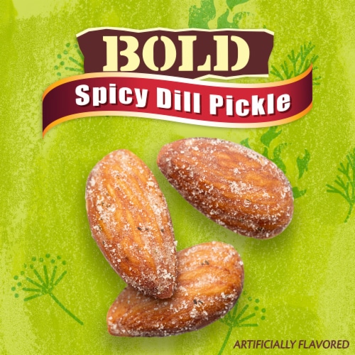 Blue Diamond® Bold Spicy Dill Pickle Almonds Perspective: top
