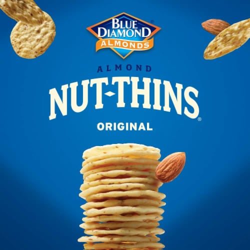 Blue Diamond® Nut-Thins® Original Rice Almond Crackers Perspective: top