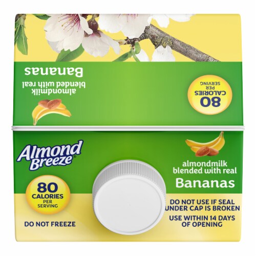 Almond Breeze Almondmilk Blended with Real Bananas, 64 oz Perspective: top