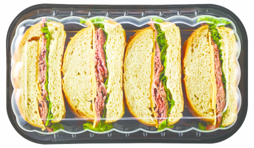 Private Selection Roast Beef Monster Sandwich Perspective: top