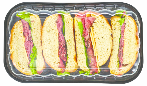 Private Selection Pastrami Monster Sandwich Perspective: top