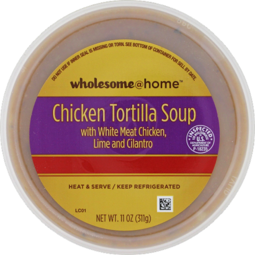 Wholesome@Home Chicken Tortilla Soup Perspective: top