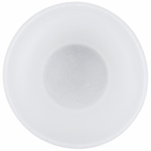 Dart Drink Foam Cups - White Perspective: top