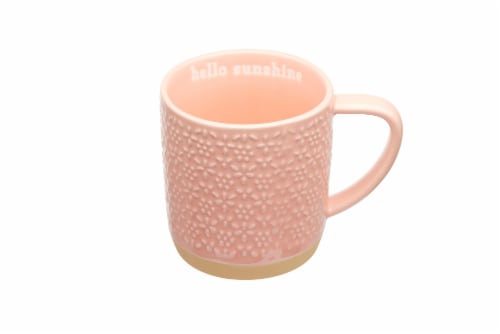 Clay Art Glaze Dots Mug - Pink Perspective: top