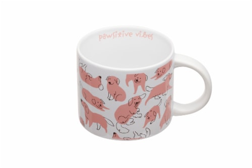Clay Art Dogs Mug Perspective: top