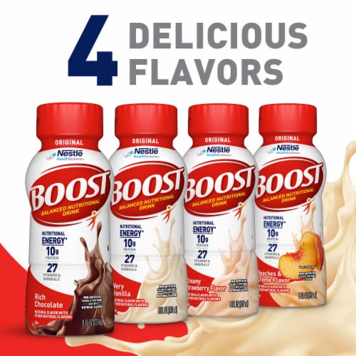 BOOST Original Ready to Drink Nutritional Drink Very Vanilla Perspective: top