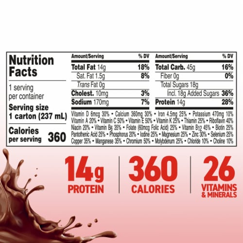 BOOST Plus Ready to Drink Chocolate Protein Shake Multipack Perspective: top