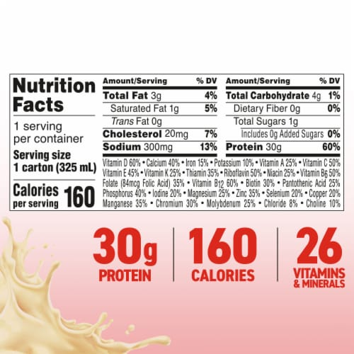 BOOST Max Ready to Drink Vanilla Protein Shake Multipack Perspective: top