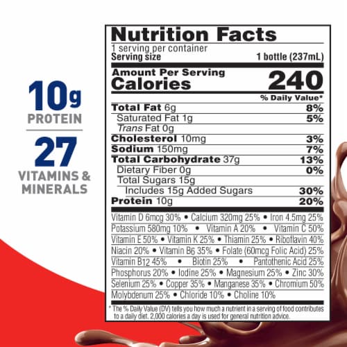 BOOST Original Ready to Drink Nutritional Drink Rich Chocolate Perspective: top