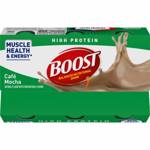 Boost High Protein Cafe Mocha Protein Drink Perspective: top