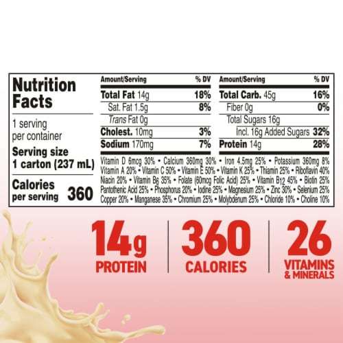 Boost Plus® Very Vanilla Balanced Nutritional Drink Perspective: top