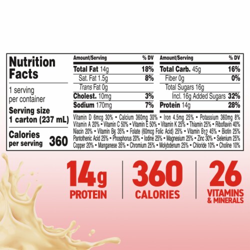Boost Plus® Very Vanilla Balanced Nutritional Drink Perspective: top