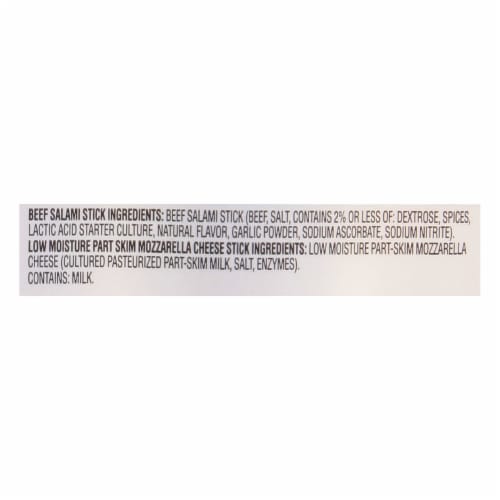 Frigo® Cheese Heads® Low Moisture Part Skim Mozzarella Cheese & Beef Salami Sticks Combo Pack Perspective: top