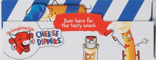 The Laughing Cow® Cheese Dippers® Dippable Cheese and Crunchy Breadsticks Perspective: top