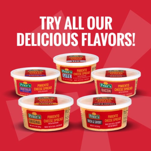 Price's Rich & Savory Pimiento Cheese Spread Perspective: top