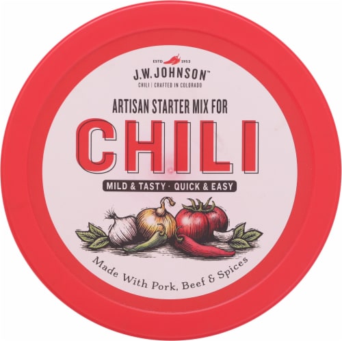 J.W. Johnson™ Mild & Tasty Artisan Starter Chili Mix Perspective: top