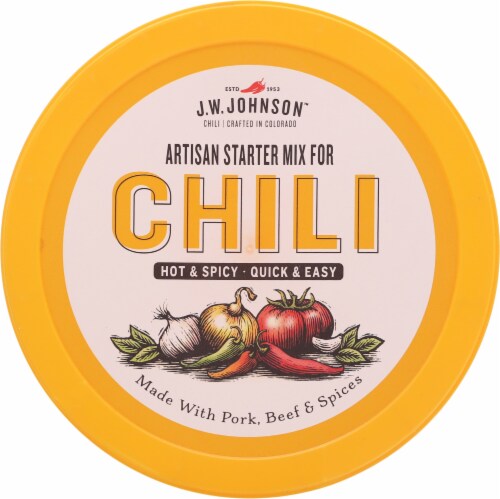 J.W. Johnson™ Hot & Spicy Artisan Starter Chili Mix Perspective: top