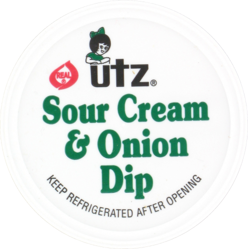 Utz Sour Cream & Onion Dip Perspective: top