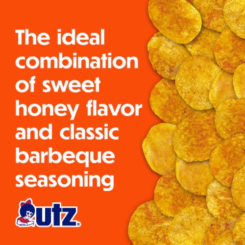 Utz® Honey Barbeque Potato Chips Family Size Perspective: top