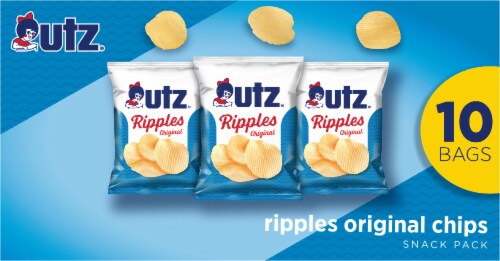 Utz® Ripples Original Potato Chips Snack Size Multipack Perspective: top