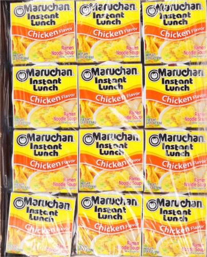 Maruchan® Instant Lunch® Chicken Ramen Noodle Cups Perspective: top