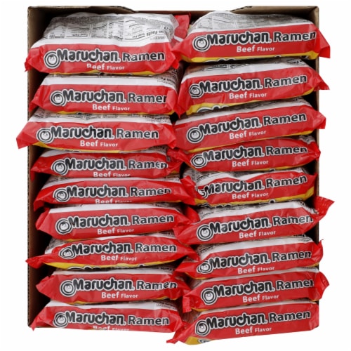 Maruchan Beef Ramen Noodles Club Pack Perspective: top