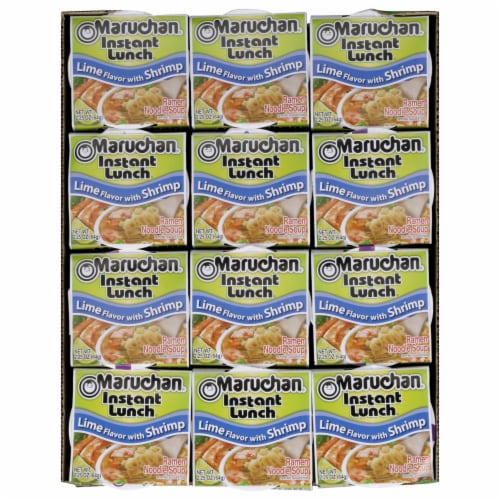 Maruchan® Instant Lunch™ Lime Flavor with Shrimp Ramen Noodle Soup Perspective: top