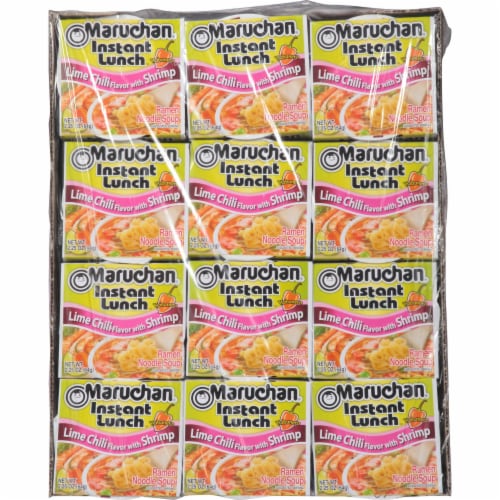 Maruchan® Instant Lunch™ Lime Chili With Shrimp Flavor Ramen Noodle Soup Perspective: top