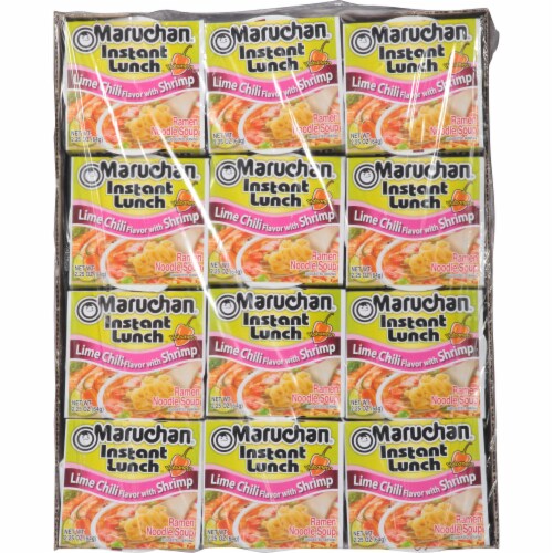 Maruchan® Instant Lunch™ Lime Chili With Shrimp Flavor Ramen Noodle Soup Perspective: top