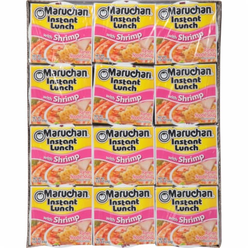 Maruchan® Instant Lunch™ Shrimp Flavor Ramen Noodle Soup, 12 ct / 2.25 oz -  Pay Less Super Markets