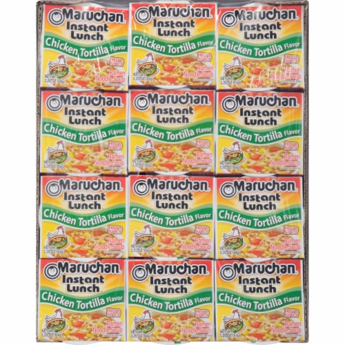 Maruchan® Instant Lunch™ Chicken Tortilla Ramen Noodle Soup Perspective: top